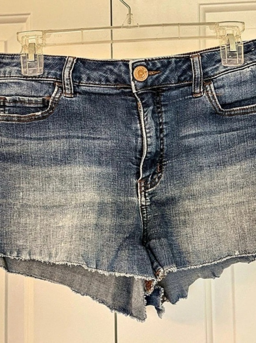 Women's Distressed Denim Jean Shorts
